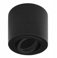 Čierne LED svietidlo na GU10 80x84mm do sadrového stropu Čierne LED svietidlo na GU10 80x84mm do sadrového stropu