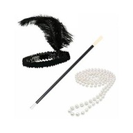 DÁMSKY SET retro 20. - 30. roky 20. storočia - TE BURLESQUE ČELENKA PERLY CIGARILLA DÁMSKY SET retro 20. - 30. roky 20. storočia - TE BURLESQUE ČELENKA PERLY CIGARILLA