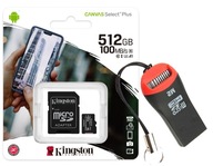 MicroSD karta Kingston 512 GB CLASS10 + M2 READER