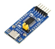 FT232 USB UART doska (Typ C) – FT232 USB-UART prevodník s USB C konektorom