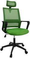 Kreslo RODOS, vetraná zelená kancelárska stolička