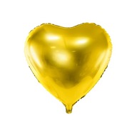 Fóliový balón Srdce Srdce zlaté 61 cm