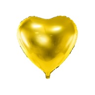 Fóliový balón Srdce Srdce zlaté 61 cm Fóliový balón Srdce Srdce zlaté 61 cm