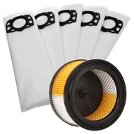 Okrúhly FILTER + TAŠKY 5X pre Karcher WD4... WD5... Okrúhly FILTER + TAŠKY 5X pre Karcher WD4... WD5...