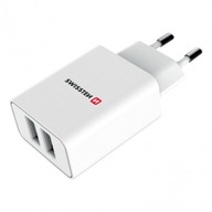 Swissten Travel Smart 2x USB 2.1A biely