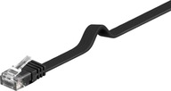 LAN Patchcord kábel CAT 6 U/UTP FLAT čierny 20m LAN Patchcord kábel CAT 6 U/UTP FLAT čierny 20m