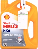 SHELL HELIX HX6 A3/B3 A3/B4 SN/CF 10W40 - 4L