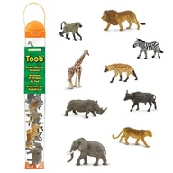 Figúrky v tube TOOB Safari Ltd. - Súprava 9 figúrok Zvieratá z Afriky Figúrky v tube TOOB Safari Ltd. - Súprava 9 figúrok Zvieratá z Afriky
