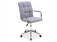 Q022 kancelárske kreslo, sivá látka, stolička SIGNAL