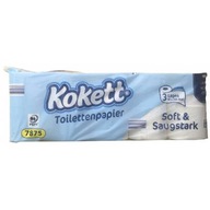 Kokett 3-vrstvový toaletný papier 10 ks Kokett 3-vrstvový toaletný papier 10 ks