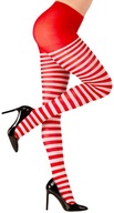 Pančucháče Snowflake Red White Stripes Wally MIKOŁAJKA Carnival 70 DEN Pančucháče Snowflake Red White Stripes Wally MIKOŁAJKA Carnival 70 DEN