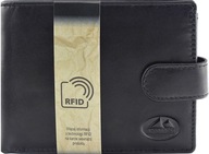 P212 pánska čierna kožená RFID peňaženka El Forrest