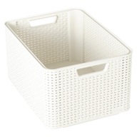 BOX RATTANOVÝ KOŠÍK ORGANIZÁTOR NÁDOBA KRIVKA 30