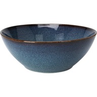 Kameninová misa s hnedým okrajom, 20 cm, modrá Kameninová misa s hnedým okrajom, 20 cm, modrá