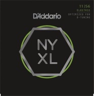 Struny pre elektrickú gitaru D'Addario NYXL1156 11-56