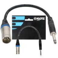 KLOTZ Adaptér XLR - Jack 6,3mm 0,2m KLOTZ Adaptér XLR - Jack 6,3mm 0,2m