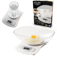 KUCHYŇSKÁ VÁHA DO 5kg LCD TAROVACIA MISKA 1,5L ADLER KUCHYŇSKÁ VÁHA DO 5kg LCD TAROVACIA MISKA 1,5L ADLER