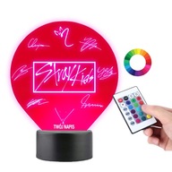 Stolná lampa 3D Led K-Pop Socha Stray Kids Band Gravírovanie autogramov Stolná lampa 3D Led K-Pop Socha Stray Kids Band Gravírovanie autogramov