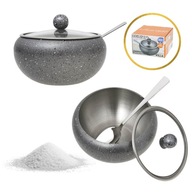 CUKROVINKY SIVÝ MRAMOR 460ml + SÚPRAVA LYŽIČIEK CUKROVINKY SIVÝ MRAMOR 460ml + SÚPRAVA LYŽIČIEK