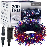 VIANOČNÉ OSVETLENIA 200 LED VONKAJŠIE PEVNÉ SVETELNÉ SVETELNÉ ZÁCLONY IP44 VIANOČNÉ OSVETLENIA 200 LED VONKAJŠIE PEVNÉ SVETELNÉ SVETELNÉ ZÁCLONY IP44