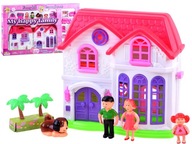Skladací rodinný HOUSE + nábytok pre bábiku ZA3747