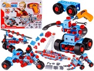 Stavebné kocky, Creative Puzzle 552 El, Skrutkovač, Skrutky Stavebné kocky, Creative Puzzle 552 El, Skrutkovač, Skrutky