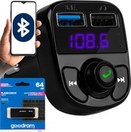 FM AUDIO BLUETOOTH VYSIELAČ SD BT USB PENDRIVE + GOODRAM PENDRIVE 64 GB FM AUDIO BLUETOOTH VYSIELAČ SD BT USB PENDRIVE + GOODRAM PENDRIVE 64 GB
