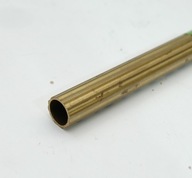 40 cm drážkovaná mosadzná rúrka, priemer 12 mm