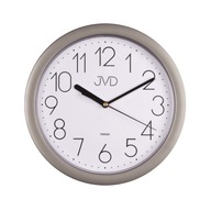 Nástenné hodiny strieborné JVD tiché chodenie 25cm HP612.7