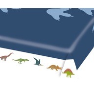 Modrý papierový obrus na narodeniny s dinosaurom Modrý papierový obrus na narodeniny s dinosaurom