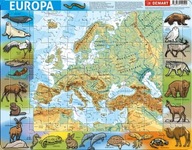 RÁMOVÁ HÁDANKA FYZICKEJ MAPY EURÓPY 72 KUSOV RÁMOVÁ HÁDANKA FYZICKEJ MAPY EURÓPY 72 KUSOV
