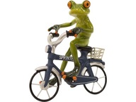 Dekoračná figúrka 17x15,5x11 cm - Žaba na bicykli Dekoračná figúrka 17x15,5x11 cm - Žaba na bicykli