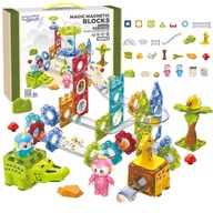 MAGNETICKÉ STAVEBNICE PRE DETSKÉ GUĽAČKY XXL 104 ks. WOOPIE MAGNETICKÉ STAVEBNICE PRE DETSKÉ GUĽAČKY XXL 104 ks. WOOPIE