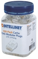 ZÁSTRČKA RJ45 8P/8C UTP CAT5E PRE KÁBEL, JAR 100 KS. ZÁSTRČKA RJ45 8P/8C UTP CAT5E PRE KÁBEL, JAR 100 KS.