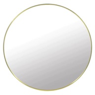 Kúpeľňové zrkadlo zlatý kovový rám okrúhly