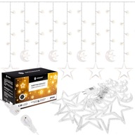 STARS GARLAND ZÁCLONA STAR MESIACOV 138LED BIELA STARS GARLAND ZÁCLONA STAR MESIACOV 138LED BIELA