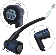 Uhlová zástrčka lampy, kompletná, 7 PIN MERCEDES MAN Uhlová zástrčka lampy, kompletná, 7 PIN MERCEDES MAN