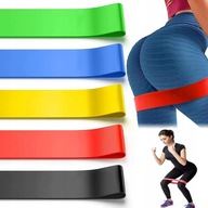 SET 5x ELASTICKÁ CVIČENIE PÁSKA FITNESS PÁSKY SET 5x ELASTICKÁ CVIČENIE PÁSKA FITNESS PÁSKY