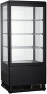 Sklenená chladiaca vitrína 78L Invest – ideálna pre malé predajne
