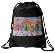 Personalizovaná taška Rainbow High Patterns pre deti ČIERNA + ZDARMA MENO