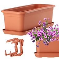 KADAX BALKÓNOVÝ BOX, KVETINÁČ 40cm S RÚČKAMI KADAX BALKÓNOVÝ BOX, KVETINÁČ 40cm S RÚČKAMI