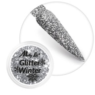 MollyLac Glitter 01 efektový prach na manikúrové ozdoby v tégliku 1g MollyLac Glitter 01 efektový prach na manikúrové ozdoby v tégliku 1g