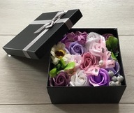 Kvetinová krabička Voňavé mydlo Ruža Kytica Violet