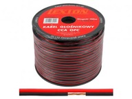 Reproduktorový kábel LEXTON 2x1,50 CCA čierno/červený