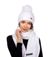 Teplý dámsky set ALPACA Čiapka, šál, šál Teplý dámsky set ALPACA Čiapka, šál, šál