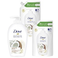 Dove Restoring Ritual Tekuté mydlo Kokos 250+2x500ml Dove Restoring Ritual Tekuté mydlo Kokos 250+2x500ml