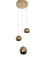 ZÁVESNÉ STROPNÉ LAMPA, LUSTER, 3x ZLATÉ GULIČKY ZÁVESNÉ STROPNÉ LAMPA, LUSTER, 3x ZLATÉ GULIČKY
