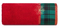 Vianočná osuška CHERRY/01B 70x140 červená bavlnená hrubá veľká osuška