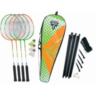 4ks Oceľové RAKETY PEVNÝ BADMINTON SET