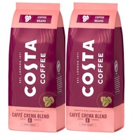 Costa Coffee Caffe Crema Blend Tmavá zrnková káva 500 g x2